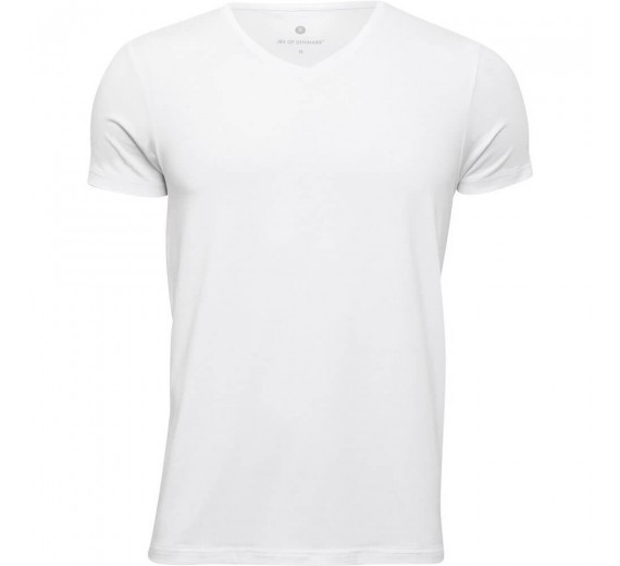 JBS of Denmark Herre Bamboo T-shirt V-neck Hvid 2X-Large