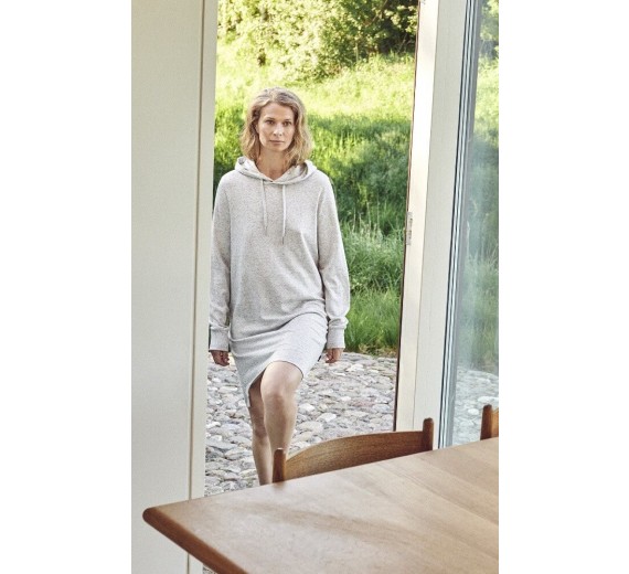 JBS of Denmark Bambus Hoodie Dress Lysegrå, Str. XL JBS of Denmark Bambus Hoodie Dress Lysegrå, Str. XL
