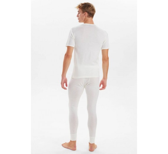 JBS t-shirt i 100% merino uld til mænd, hvid, str. medium