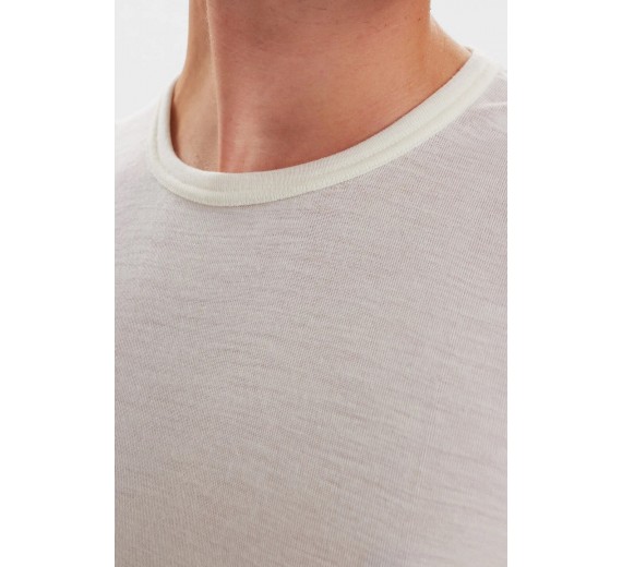 JBS t-shirt i 100% merino uld til mænd, hvid, str. medium