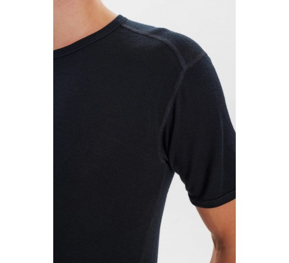 JBS t-shirt i 100% merino uld til mænd, sort, str. medium