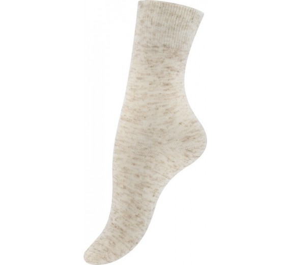 Beige Damestrømper Med Soft Top- 3-Pak - Str. 35-38