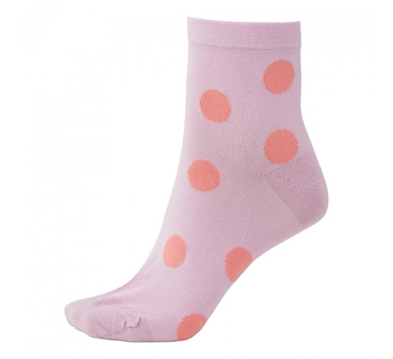 Korte ankelstrømper fra Socks CPH - Lila Dot str. 36-39