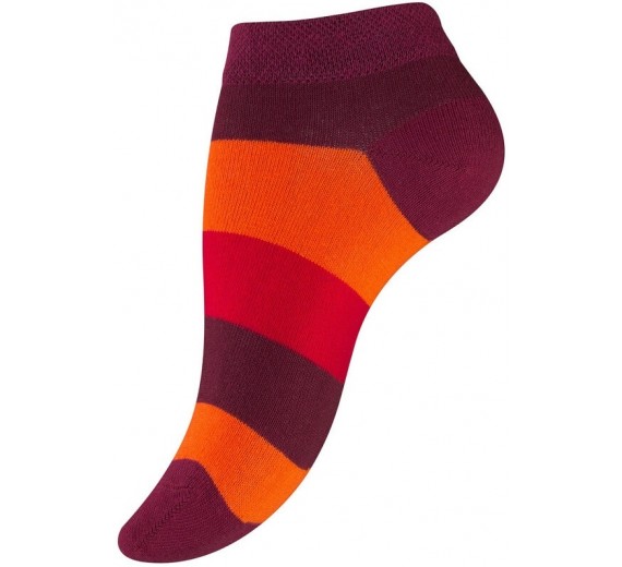 Ankelstrømper Damer 4-pak Rainbow - Str. 39-42