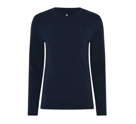 Langærmet bambus t-shirt, dame, JBS of Denmark, navy, str. XS