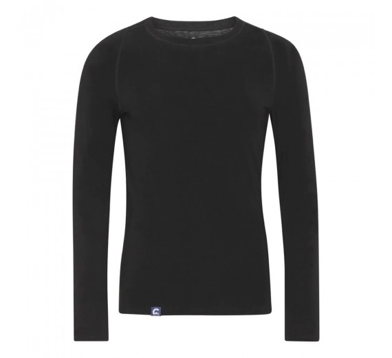 Sort Coastland uldundertrøje med lange ærmer, herre, 2XL