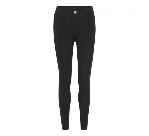 Leggings i merinould, dame, Coastland of Denmark, sort, str. Small