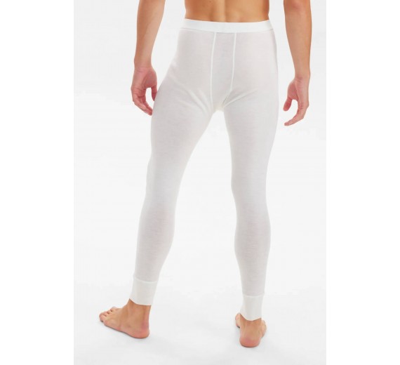 Lange underbukser i 100% merino uld til mænd, JBS, hvid, str. large
