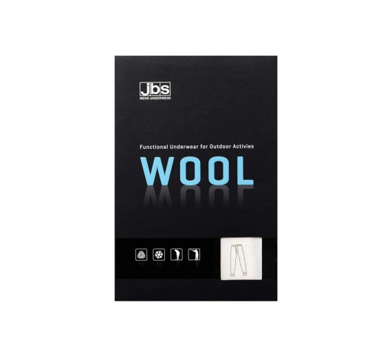Lange underbukser i 100% merino uld til mænd, JBS, hvid, str. XL
