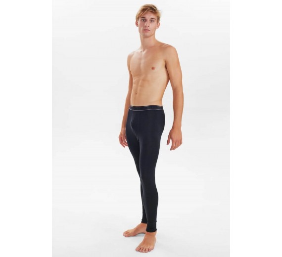 Lange underbukser i 100% merino uld til mænd, JBS, sort, str. XL