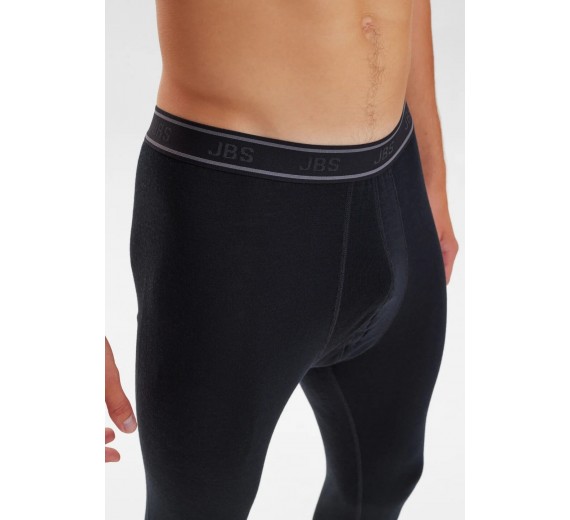 Lange underbukser i 100% merino uld til mænd, JBS, sort, str. small