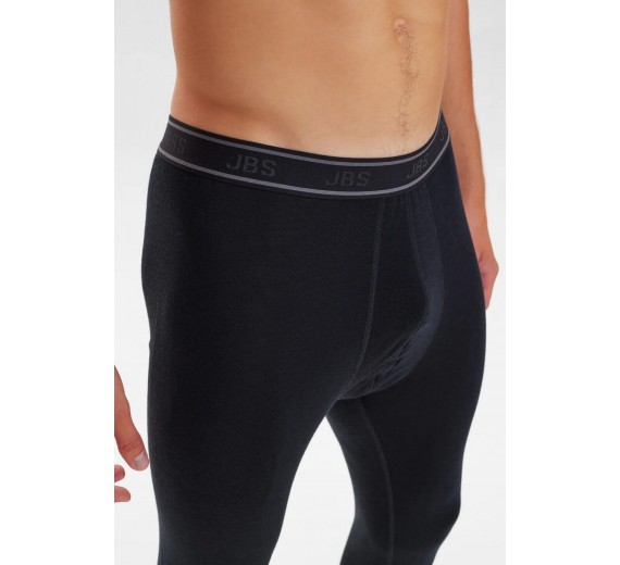Lange underbukser i 100% merino uld til mænd, JBS, sort, str. large