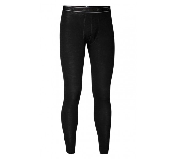 Lange underbukser i 100% merino uld til mænd, JBS, sort, str. XL