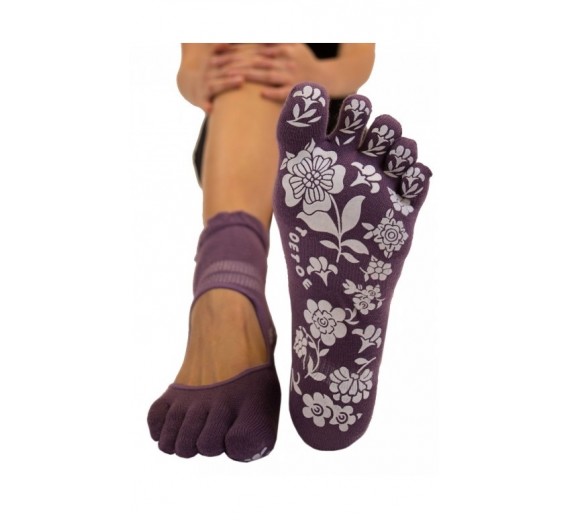 Lilla Yoga & Pilates Anti-Slip Tåstrømper Str. 39-43