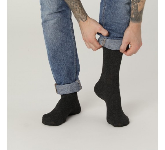 Bambusstrømper Til Mænd, Mørkegrå, CPH Sock Company, Str. 40-47