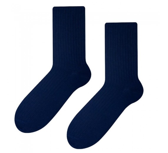 Navy Bambusstrømper Non-Compression, Str. 44-46