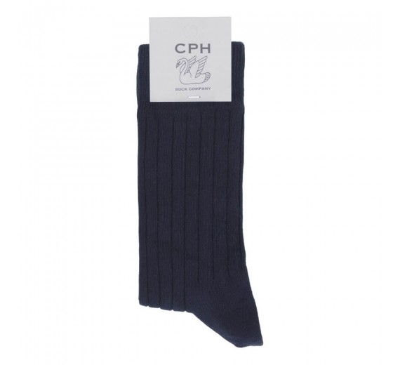 Navy herrestrømper, CPH Sock Company, str. 45-48