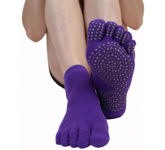 Skridsikre Tåstømper ToeToe Yoga & Pilates Trainer Lilla Str. 40-43