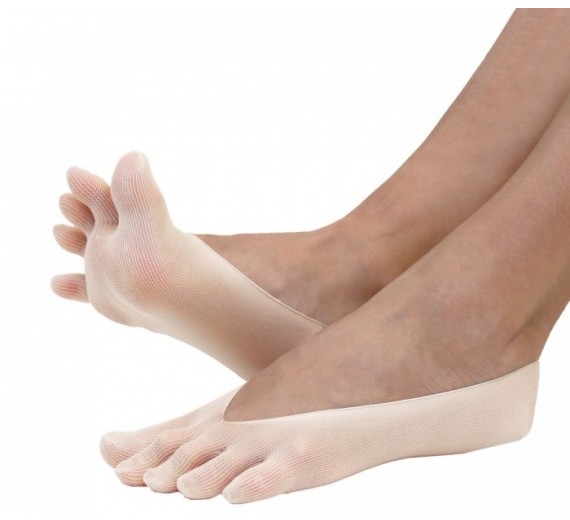ToeToe Nylon Foot Cover Beige Str. 35 - 42