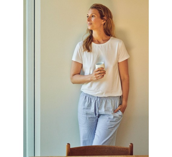 Bambus Pyjamas Bukser, Dame, Lyseblå, JBS of Denmark, Str. XS