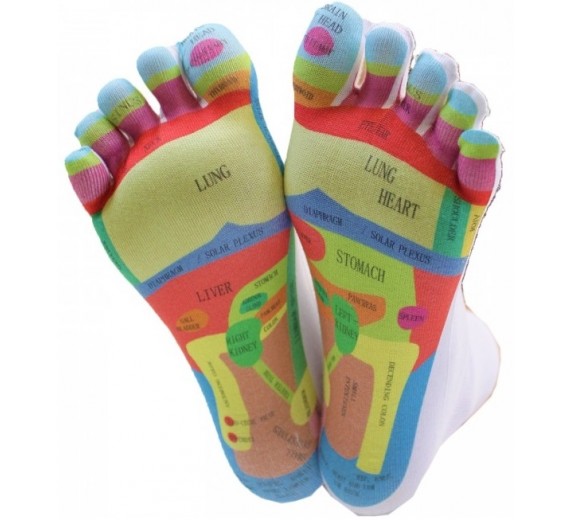 ToeToe Reflexology / Zoneterapi Tå-strømper Str. 36-43