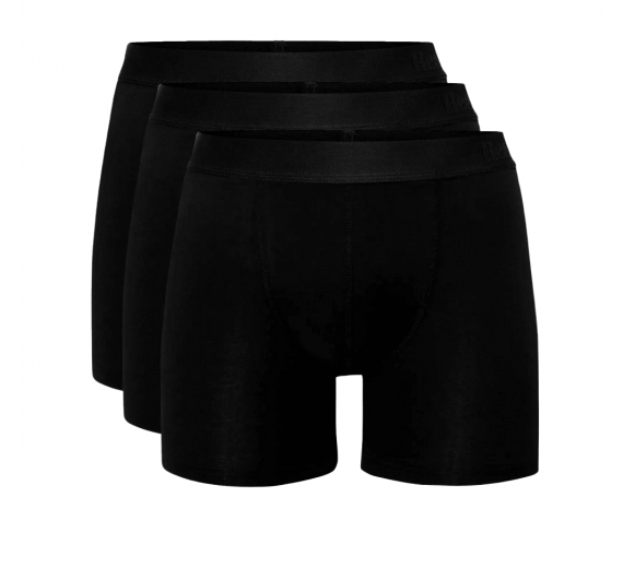 Resteröds 3-Pak Bambus Tights (Ekstra benlængde), Sort - Str. Medium