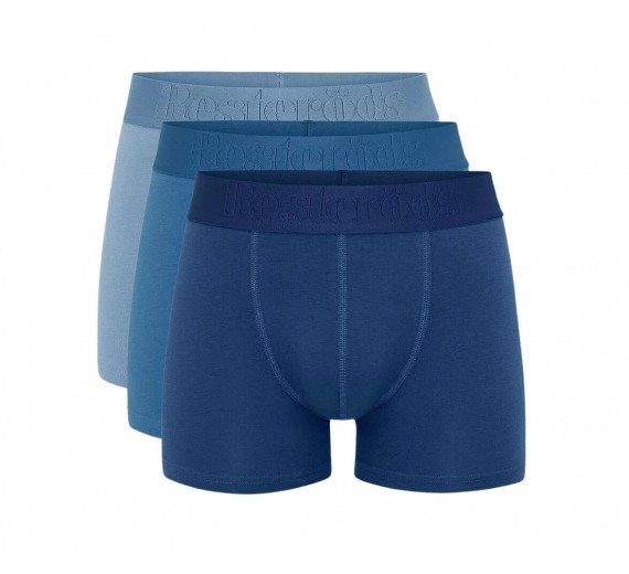 Resteröds 3-Pak Bambus Tights, Blå - Str. Medium