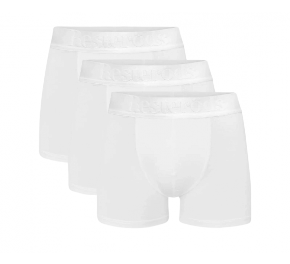 Resteröds 3-Pak Bambus Tights, Hvid - Str. 2XL