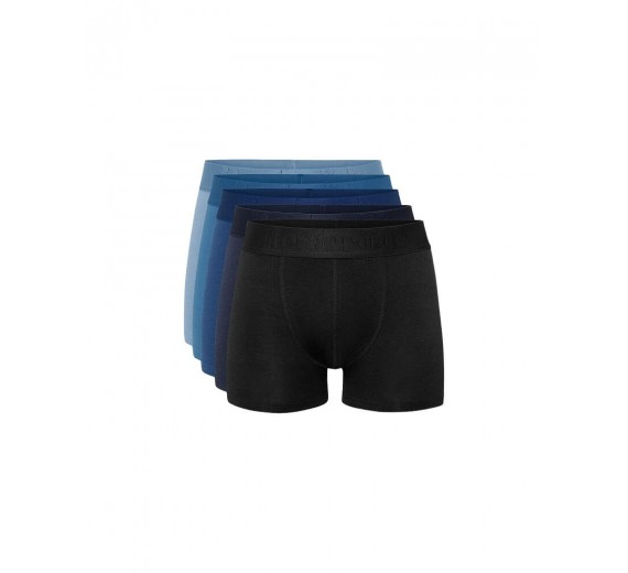 Resteröds - 5-pak Bambus Boxershorts - Blå - Str. X-Large