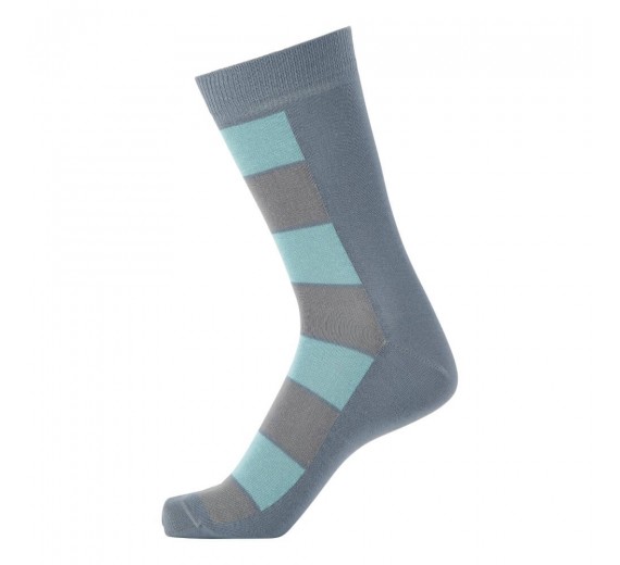 Socks CPH herrestrømper med tern, frostgrå, str. 40-44