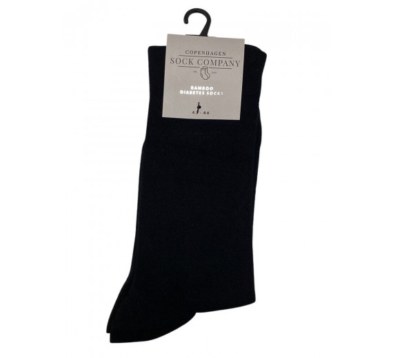 CPH Socks Comp. Komfort- og diabetessokker, Sort bambus - Str. 43-46