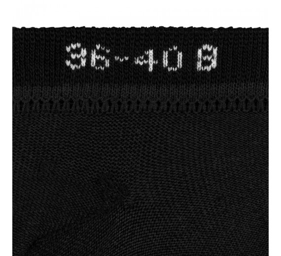 Bambus Ankelstrømper (Korte Strømper) Sort - Str. 36-40