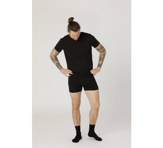 5 Par Sorte Bambussokker Størrelse 36-40