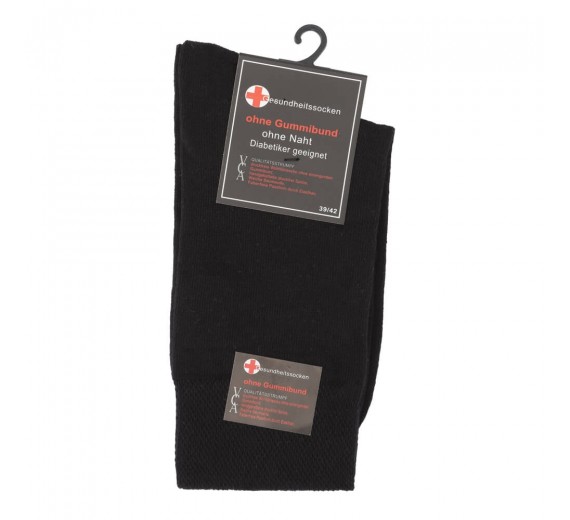 Sorte Diabetes Strømper - Str. 35-38