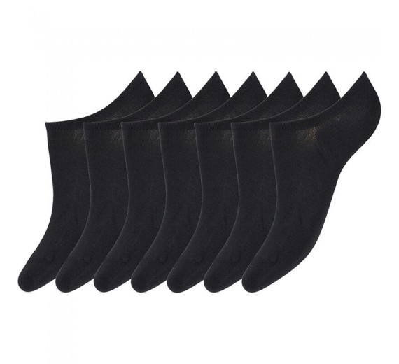 7 Par JBS Bambus Ankelstrømper I Gaveæske, Sort Str. 37-40
