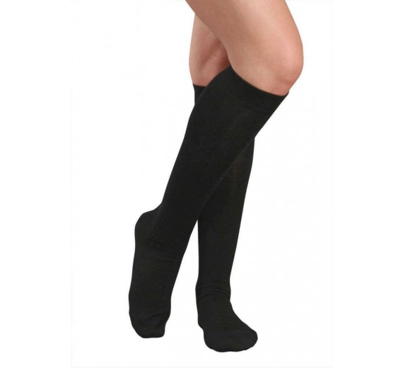 Lady Comfort Knæstrømper - Sort str. 35-38