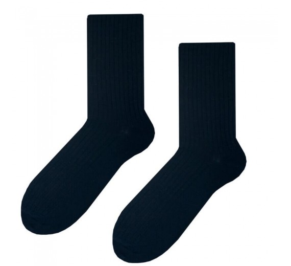 Sorte Bambusstrømper Non-Compression, Str. 44-46