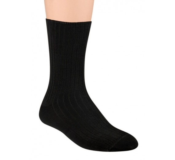 Sorte Bambusstrømper Non-Compression, Str. 44-46