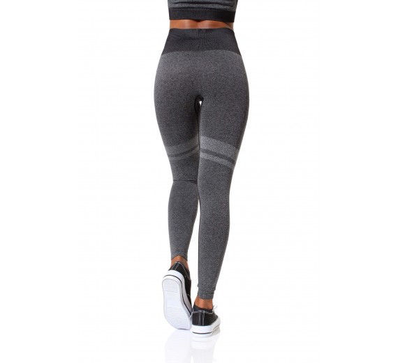 Sport leggings, sort, str. medium