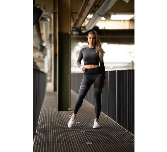 Sport leggings, sort, str. medium