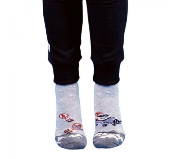 Jule Børnestrømper - Grå Str. 32-34