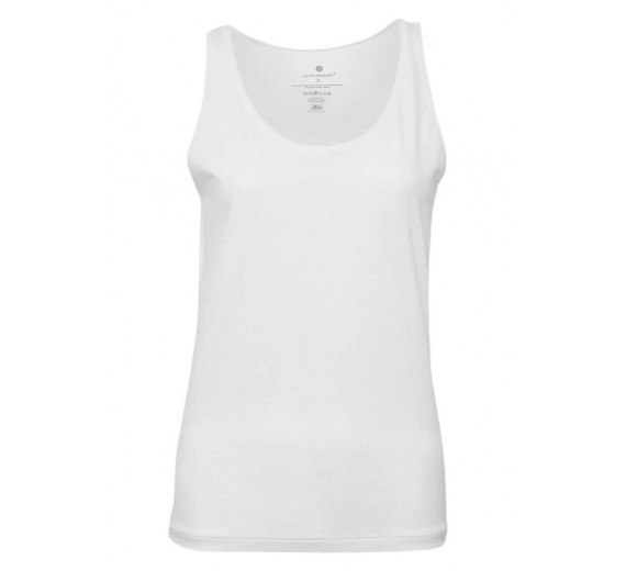 Top med brede stropper, bomuld, damer, JBS of Denmark, hvid, str. XL