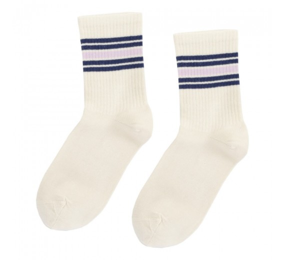 Socks CPH tennissokker, råhvid / rose, str. 45-48