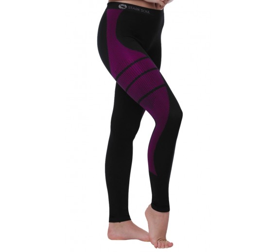 Termisk baselayer leggings, dame, pink, str. S/M