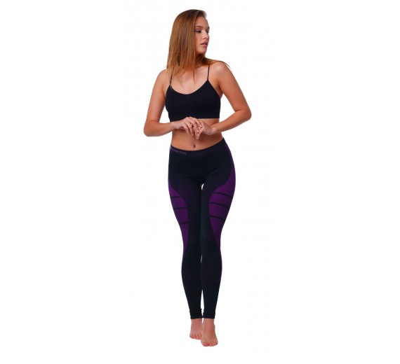 Termisk baselayer leggings, dame, pink, str. L/XL