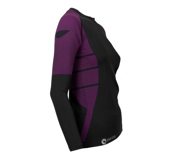 Termo baselayer træningstrøje, dame, pink, str. L/XL