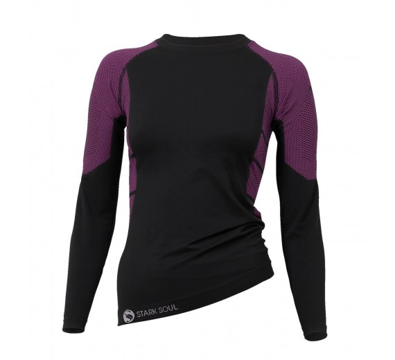 Termisk baselayer trøje, dame, pink, str. L/XL