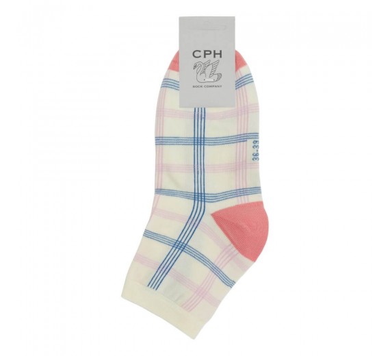Korte ankelstrømper fra Socks CPH - Creme Tern str. 36-39