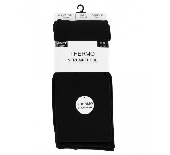 Termo strømpebukser, sort, str. S/M 36-38