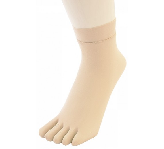 ToeToe Nylon Ankelstrømper / Toescoks Beige - Str. 35-42